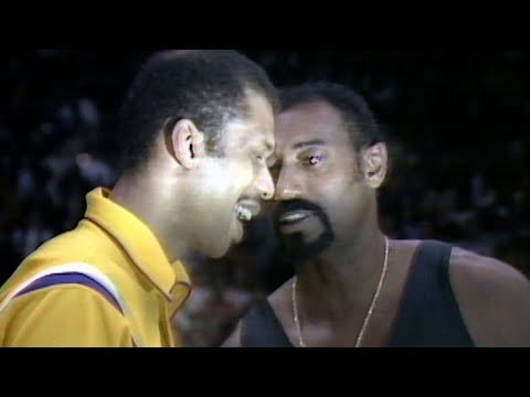 Lakers History: Ceremony Honoring Kareem Abdul-Jabbar for Breaking the NBA Scoring Record (1984)
