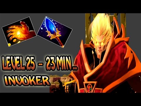 25 Level in 23 Mins! Best Invoker Combo Ice Wall by SumiYa hard game 7 05 Dota 2