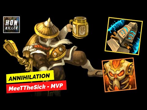 HoN Drunken Master BARRIER IDOL with DAEMONIC BREASTPLATE - MVP