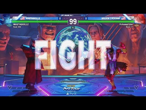 SFV:MASTASKILLZ vs SPLYCE | FCHAMP - CPTO North America 1 Top 8 - CPT 2017