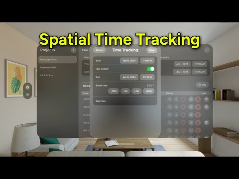 "FreelanceKit: Time Tracking" now on Apple Vision Pro! (+ iPhone, iPad, and Mac) thumbnail