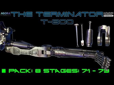 Stavba Big Scale Model Terminator T-800 od Agora Models - Pack: 8, Stages: 71 - 73