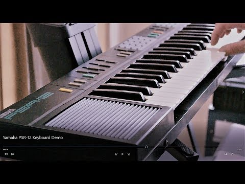 Yamaha PSR-12 Keyboard Review and Song (YM3812 Synth Chip Sound Blaster 2.0)