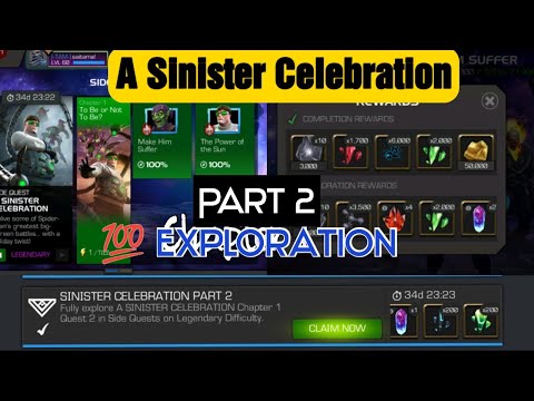 A Sinister Celebration Chapter 1| SQ | Part 2 | Legendary Difficulty | 100% Exploration