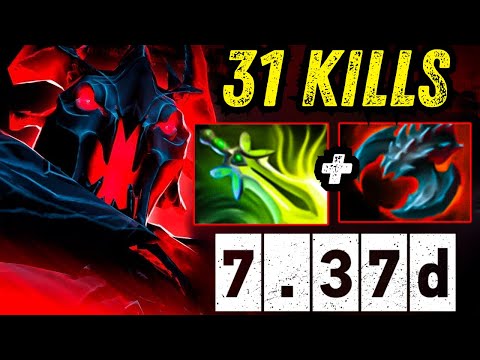 Shadow Fiend 31Kills Butterfly + Satanic Right Click Builds Dota 2