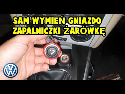 Wymiana gniazda zapalniczki/wymiana żarówki zapalniczki VW Golf IV/Bora/Passat B5/Skoda