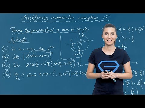 Numere complexe. Exerciții: Operații și ridicări la putere în forma trigonometrică - Clasa a X-a