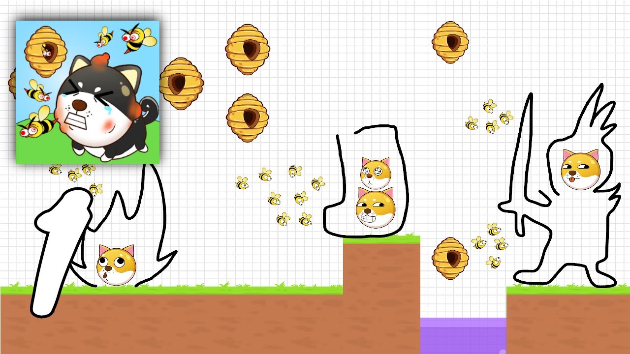 Save The Dog - Draw to Save Gameplay Walkthrough Part 1 (Android, IOS)