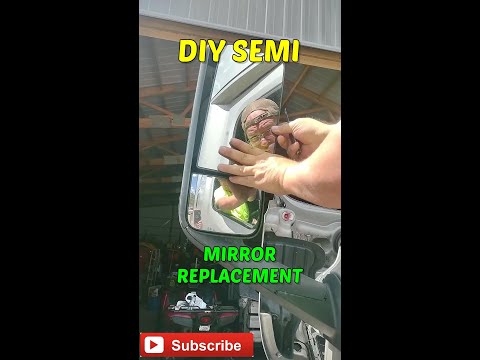 How to fix a mirror on a Freightliner Cascadia