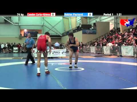 Camden Carter-Grimes vs. Holden Packard at 2013 ASICS University Nationals - FS