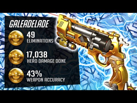 Gale Top 500 Hitscan Main McCree - 49 elims! [ Overwatch Season 28 Top 500 ]