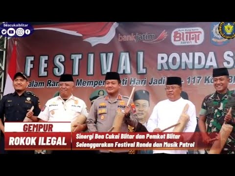 Sinergi Bea cukai Blitar dan Pemkot Blitar Selenggarakan Festival Ronda dan Musik Patrol