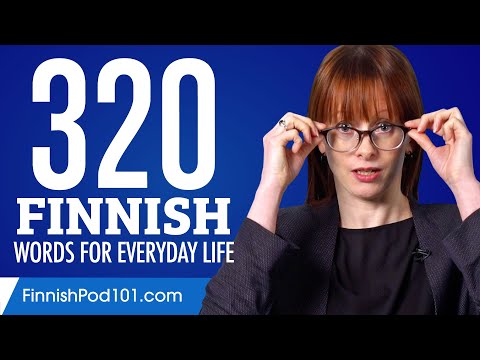 320 Finnish Words for Everyday Life - Basic Vocabulary #16