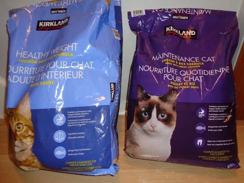 Kirkland brand Cat food Healthy weight vs. Maintenance cat (regular)