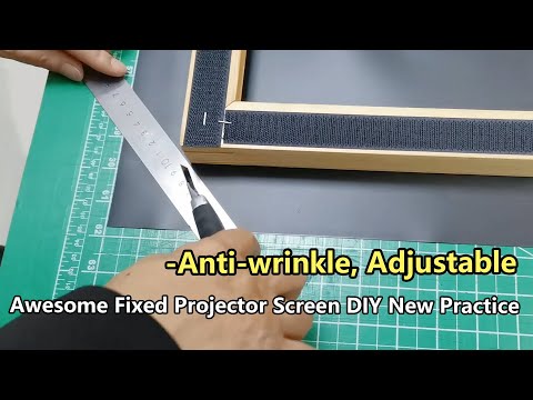 Awesome Fixed Projector Screen DIY New Practice-Anti-wrinkle, Adjustable