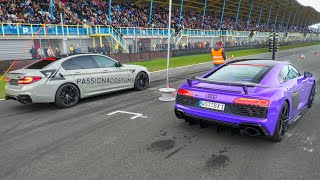 750HP BMW M5 F90 vs. Audi R8 V10 vs. 500HP Golf 8R!