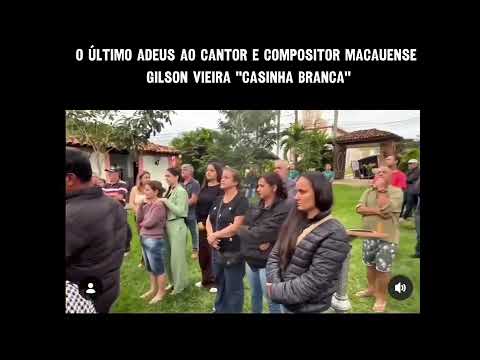 O compositor e cantor Gilson, de 74 anos, foi sepultado  em Miraí, MG.