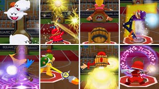 Mario Hoops 3-on-3 HD - All Characters & Special Shots