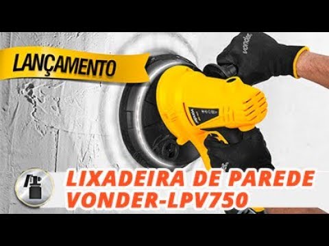 Lixadeira de Parede 750W  com Luz de LED e Saco de Aspiração - Video