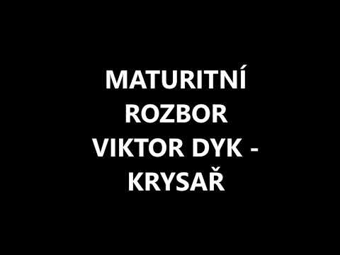 Viktor Dyk - Krysař | Maturitní Rozbor