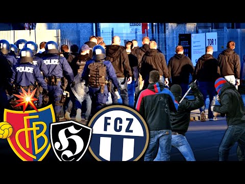 Als Zürich-Hools die Basler Ultras am eigenen Stadion angriffen...