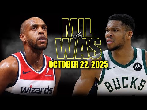 Milwaukee Bucks vs Washington Wizards Full Game Highlights - October 22, 2025 | NBA Season