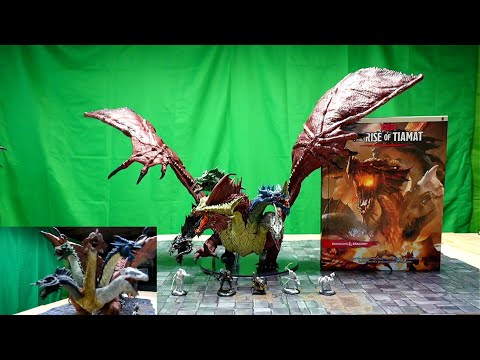 WizKids Dungeons & Dragons Icons of the Realms Gargantuan Tiamat unboxing!!!!
