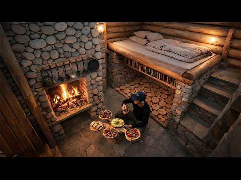 Building an Underground Shelter from Scratch in 20 Days | Solo Handcrafted Survival Build