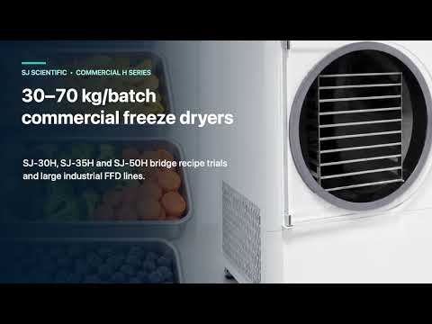 SJ-30H, SJ-35H and SJ-50H Commercial Food Freeze Dryers video cover