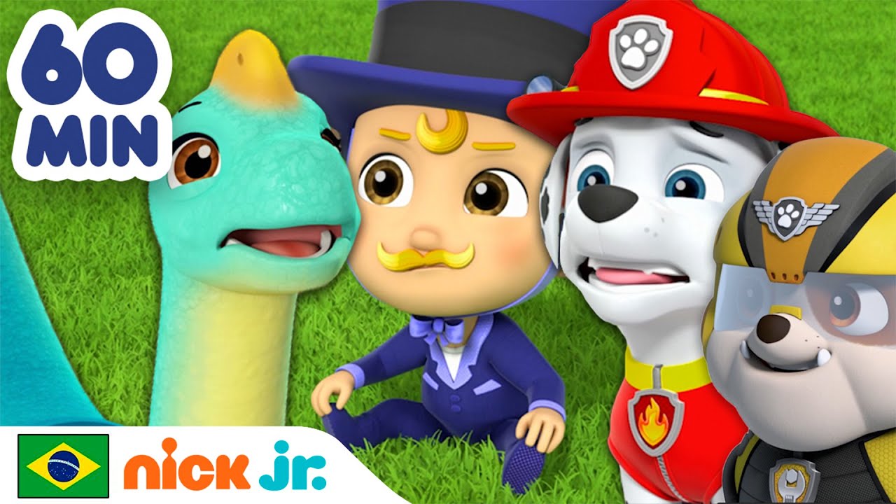 Patrulha Canina | 1 hora dos resgates de bebês mais fofinhos! | Nick Jr. em Português