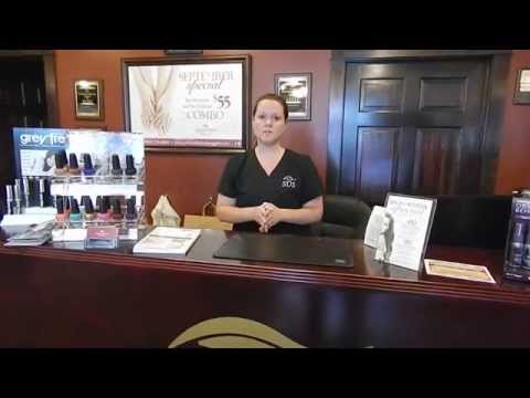 Greeting a guest and welcoming to the spa