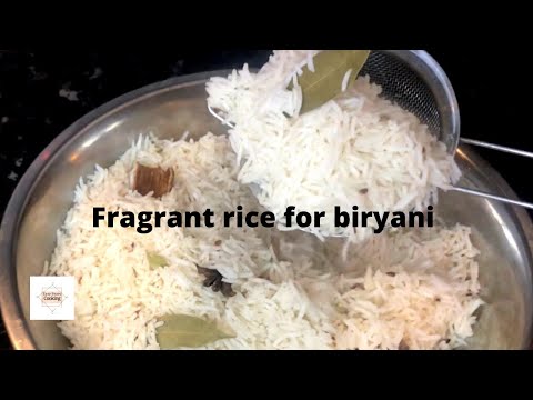 Fragrant basmati rice for biryani layering ~EasyPeasyCooking