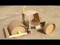 How To Make A Road Roller Cardboard At Home Awesome Ideas Powered Road Roller Very Easy