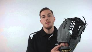 Video thumbnail: Wilson A2000 JBG Exclusive Baseball Glove: A2000 1782 Grey/Black