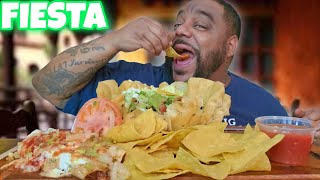 Ultimate Mexican Feast: Grilled Chicken Fajita Taco Salad, Chicken Burrito, & Chips and Salsa