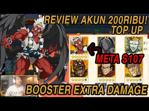 🔥🔥REVIEW AKUN TOP UP 200RIBU!! (SKY KING JADI SR META S107) - ONE PUNCH MAN: The Strongest