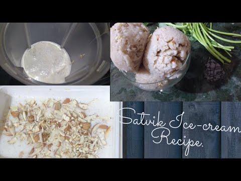 Satvik Ice cream || creamy banana ice cream recipe ||no sugar, no cream | homemade banana ice cream