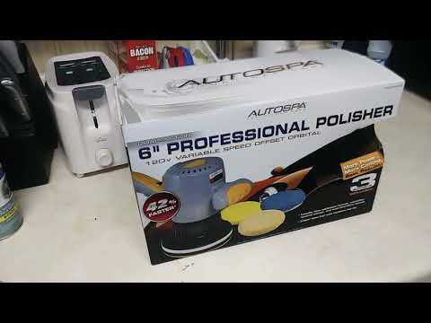 Autospa top of line car buffer professional polisher kit Wal-Mart unbox my review