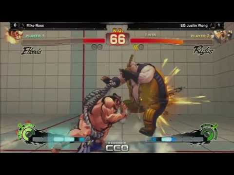 CEO2013: SSF4 AE Ver. 2012 - Mike Ross vs EG Justin Wong - Pool Play