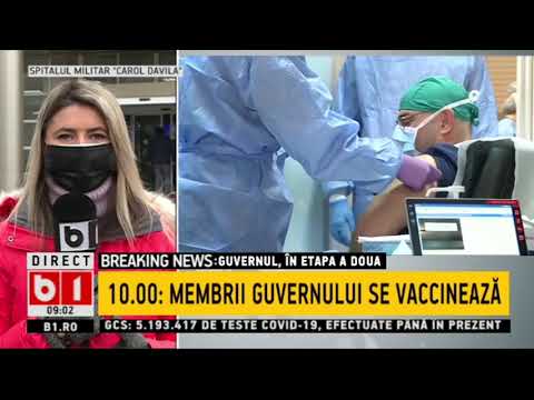 MEMBRII GUVERNULUI SE VACCINEAZA INCEPAND CU ORA 10.00_Stiri b1_20 ianuarie 2021