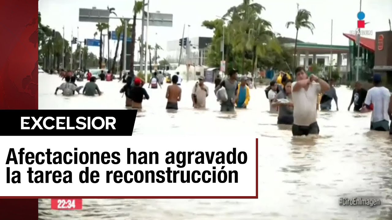 Huracán John dificulta reconstrucción de Acapulco luego de la devastación por Otis