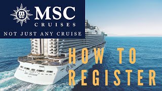 MSC Cruises online registration