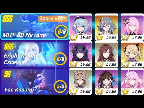 Honkai Impact 3rd - Exalted MA(Week 63) MHT-3B(47840)/BKE(39880)/Kasumi(31786)
