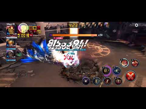 WBL INFINITY ULTRON STAGE 39 - 100 SEC  CHALLENGE - IRONMAN T4 CTP OF RAGE | Marvel Future Fight