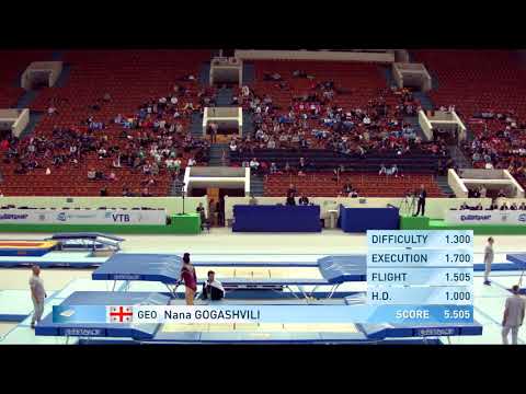 GOGASHVILI Nana (GEO) - 2018 Trampoline Worlds, St. Petersburg (RUS) - Qualification Trampoline R2