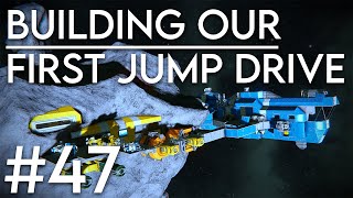 BUILDING OUR FIRST JUMP DRIVE! - Space Engineers solo survival #47
