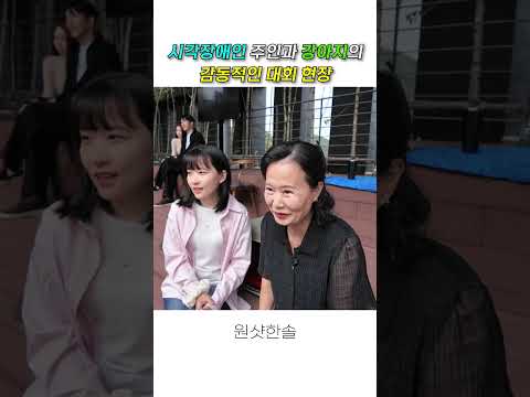 (감동) 세계 대회에서 시각장애인과 발 맞춰 춤추는 강아지