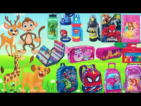 الاسد سيمبا شراء أدوات المدرسه مع أصدقائه/المدرسه/عام دراسي جديد/حواديت اطفال