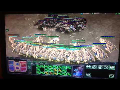 StarCraft 2 24 Thors vs 24 Carriers Fully Upgraded