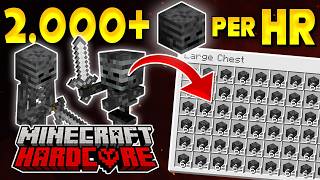 I Built an INSANE WITHER SKELETON Farm in my Hardcore Minecraft Forever World